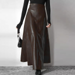 ZANZEA k&otilde;rge v&ouml;&ouml;kohaga nahast seelik Naiste k&uuml;lgt&otilde;mblukuga kunst-PU-nahast pikad seelikud S