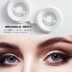 EYESHARE Color Contact Lenses New Color Beauty Blue Lenses Purple Fashion Eye Makeup Invisible Soft Lenses Natural Gray Color Contact Lenses 2PCS