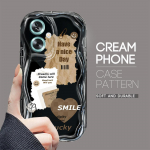 Armas koomiksimustriga kreemjas tekstuuriga korpus, lainelise servaga pehme silikoonkaanega telefoni&uuml;mbris OPPO Reno Realme jaoks OPPO A53S puhas