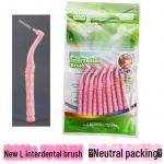 V&auml;ga peen ortodontiline L-kujuline pehmete harjastega hambavahehari tarkusehammastele 0.6mm 10 pieces