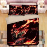 Demon Slayer voodipesukomplektid Multifilmi voodipesu poistele lastele &uuml;heinimesevoodiga kaheinimesevoodiga pehmed voodiriided kodukaunistus Anime tekikotid Cot Size 70x130cm2pc