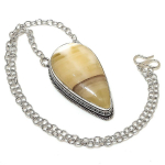 Calcite Agate Handmade 925 Sterling Silver Jewelry Necklace 20 t9q15