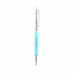 Pierres et Min&eacute;raux. Stylo min&eacute;raux Labradorite de Finlande. Couleur Bleu turquoise.