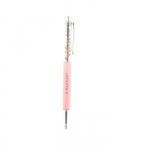 Pierres et Min&eacute;raux. Stylo min&eacute;raux Oeil de Tigre d'Afrique du Sud. Couleur Rose.