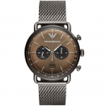 Emporio Armani AR11141 Aviator Brown numbrilauaga hall v&otilde;rgust k&auml;ev&otilde;ruga meeste k&auml;ekell