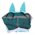 Horse Fly Mask All Round Mesh hingav k&auml;rbsemask Elastne UV-kaitsega Hobuse n&auml;omask k&otilde;rvadega S sinine