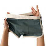 Meeste Bokserite Aluspesu Keskmise k&otilde;rgusega k&otilde;rge elastsusega l&uuml;hikesed p&uuml;ksid Alusp&uuml;ksid Patchwork V&auml;rv U-kumer soonik aluspesu M tumeroheline v&auml;rv