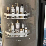 Torkevaba nurgarest Vannitoa riiul Riiulid Seinale paigaldatav du&scaron;ihoidik Alumiiniumist hoidik Vannitoa k&ouml;&ouml;k Korraldaja tarvik