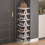 Kompakt mitmekihiline kokkupandav kingariiul: Ruumi kokkuhoidev hoiustamine esikusse v&otilde;i &uuml;hiselamusse 5 layers: 24x26x66.5 cm