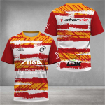 Stiilne 3D-prinditud meeste T-s&auml;rk padeli jersey hingav kiiresti kuivav tennise l&uuml;hikeste varrukatega T-s&auml;rk suur suurus spordir&otilde;ivad treeningriided XL