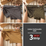 Meeste ruudulised puuvillased bokserid: Mugav, lai ja hingav aluspesu 2XL (recommended 135-155 jin)