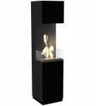 Portal Bioethanol fireplace SIERRA T&Uuml;V black matt with glazing must