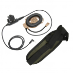 Kiivri peakomplekt Mootorratta &uuml;hepoolne k&otilde;rvaklapp U94 PTT-ga MOTOROLA T5428 6200C T80 jaoks 2,5 mm pruun