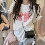 Harajuku naljakas multikas L&uuml;hikeste varrukatega T-s&auml;rgid Naised Suvine puhas puuvill Juhuslik &uuml;lisuur T-s&auml;rk Naiste t&auml;navar&otilde;ivad roosa Y2k Topid S