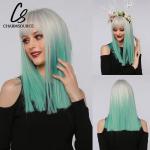 L&uuml;hike Sirge Bob S&uuml;nteetiline Parukas Tukkidega Naistele Pruunist Blondini Parukas Cosplay Peo Igap&auml;evaseks Kasutamiseks Kuumuskindel Kiudjuuksed