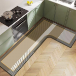 P&otilde;hjamaade kerge luksus diatomiitmuda majapidamis- L-kujuline k&ouml;&ouml;gip&otilde;randamatt Veeimavus Libisemisvastane Kiiresti kuivav ja Lihtsalt hooldatav P&otilde;randamatt 80*150*45cm