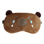 Kapibara valgust blokeeriv silmakate elastse ribaga plush-koomiksiloomade kuum ja k&uuml;lm kompress silmavarjud meestele naistele reisimiseks uinakute magamiseks pimendav silmakate B