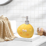 Ceramic Lotion Dispenser with Pump for Liquid Refill Container in Restaurant star 13x16.3cm