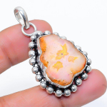 Solar Quartz Handmade 925 Sterling Silver Jewelry Pendant 1.77 p7u49