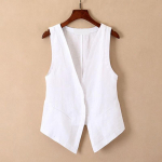 Naiste vest varrukateta &uuml;herealine l&uuml;hike t&uuml;&uuml;p Western Style vintage kardigan puhas v&auml;rv s&uuml;gav V kaelus vabaaja XXXXL