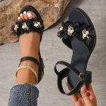 Naiste Suvised Kingad Pulmakleidikingad Printsess Lill Sandaalid T&uuml;drukutele Vabaaja Tantsukingad Sandaalid 36