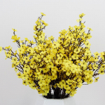 Kunstlik Gypsophila Flower v&otilde;ltssiidist pulmapeokimbu kodukaunistus kollane
