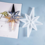 Suur kaheksanurkne t&auml;hekujuline silikoonvorm j&otilde;ulukaunistuseks epoks&uuml;vaiguvorm