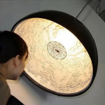 Riputuslamp SkyGarden LED-lamp Siseruumides Magamistuba Elutuba S&ouml;&ouml;gitoa Rippvalgusti K&ouml;&ouml;k Kodu Dekoratiivne Valgusti Diameter 40cm&Warm White must
