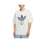 Adidas Originals X Disney Klassikaline Spordiseeria &Uuml;mmarguse Kaelusega Moodne Pehme Mitmek&uuml;lgne L&uuml;hikeste Varrukatega T-s&auml;rk Meeste Topid KG6683 XL