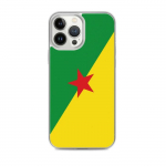 Coque iPhone &ndash; Drapeau Guyane &ndash; iPhone 13 Pro Max &ndash; Supp &ndash; Mitmev&auml;rviline &ndash; Vertikaalne