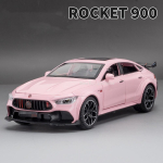 1/24 ROCKET 900 Valatud Sulamist M&auml;nguauto Mudel Kummist Rehvid Simulatsiooniga Salong 6 Ust Avatavad Auto Kogutav Kaunistus Laste M&auml;nguasi Poisi Kingitus roosa