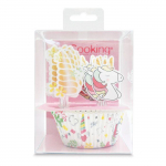 Caissettes cupcake et muffin + Cake Toppers Licorne 24 pi&egrave;ces