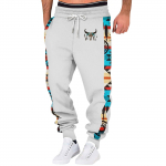 Kevadsportide Fitness P&uuml;ksid Meeste Lahtised Jooksmiseks Vabaaja Sweatpants Puuvill XXXXL valge