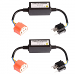 YUNPICAR H4/HID kaugtule indikaator, mittevalgustuse v&auml;ltimise adapter t&uuml;histajale, releeta kaugtuli/l&auml;hituli 2 tk/komplekt (h4 Keraamiline pesa) h4 ceramic socket