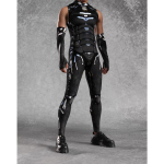 Unisex k&uuml;berpunk 3D digitaalne printimine Halloweeni peo rollim&auml;nguriietus Naiste meeste cosplay kost&uuml;&uuml;m karnevali kombinesoon M gray