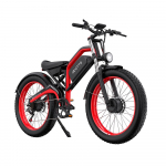 DUOTTS N26 black red/blue white 750W*2 dual motor power+48V20AH Samsung battery, 26 * 4.0-inch tires maximum speed 50KM/H city electric bicycle Black Red