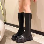 S&uuml;gisesed Naiste Kummikud Naiste Kingad Naine Talvised Kingad Madala Kontsaga L&uuml;hikesed Saapad &Uuml;mara Ninaga Vihma Keskmise S&auml;&auml;rega Pikad Saapad Botas De Mujer 38 must