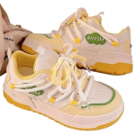 SyfIyno Uued tossud T&uuml;drukute kolledžistiilis vabaaja spordijalatsid Y2k Armsad roosad kollased tossud Naiste Korea paeltega tennised 35