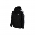 Nike Sportswear Kontrastse Logotr&uuml;kiga Kapuutsiga Pullover Pikkade Varrukatega Dressipluus Naiste Topid Must CU9262-010 S