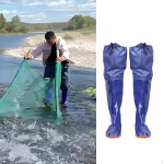 Veekindlad puusasaapad kalastajatele, k&otilde;rgusega 60 cm, vihmaseks ilmaks Shoes 44 EUR Size gray