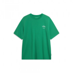 Li Ning Hiina Kultuuri Seeria Kirjaprindiga &Uuml;mara Kaelusega Pullover L&uuml;hikeste Varrukatega T-s&auml;rk Meeste Topid Karge-Roheline AHSU317-7 XS