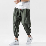 Jaapani kimono vabaaja p&uuml;ksid lahtised Harajuku p&uuml;ksid Jaapani meeste traditsioonilised tikitud Aasia riided Yukata stiilis haaremi kost&uuml;&uuml;m XL armee roheline v&auml;rv