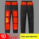 Ten District 5V Power Bankiga Elektriliselt Soojendatavad Talvep&uuml;ksid Fliisvoodriga 4XL must