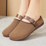 Moodsad naiste suvekingad &otilde;&otilde;nestatud naiste sandaalid lendkootud kootud hingavad pehmed ja mugavad 41 &scaron;okolaad