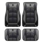 4 tk Elegantne Auto P&otilde;randamatt - Libisemiskindel, Lihtsalt Puhastatav Pol&uuml;ester K&otilde;ikide Aastaaegade P&otilde;randamatt Universaalne Auto Vaip Siseaksessuaarid