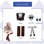 Yashiro Nene Cosplay Kost&uuml;&uuml;m Anime Jibaku Shounen Hanako Kun Kleit Halloween Parukas &Uuml;likond Kingitus S