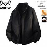 Maoren Men's Stand-Collar Padded Workwear Jacket 4XL