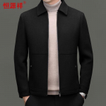 Hengyuanxiang Men's Short Lapel Wool Blend Coat M (170)