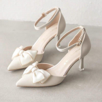 Keskmine konts Kingad Naiste Kingad Trend Terav nina Liblikas Stilettod Elegantne Kleit Pulmad Pruudipidu Valge Disainer 35