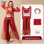 Printsess Jasmiini k&otilde;hutantsu kost&uuml;&uuml;m - Eksootiline India stiilis esinemiskomplekt t&auml;iskasvanutele Extra Large